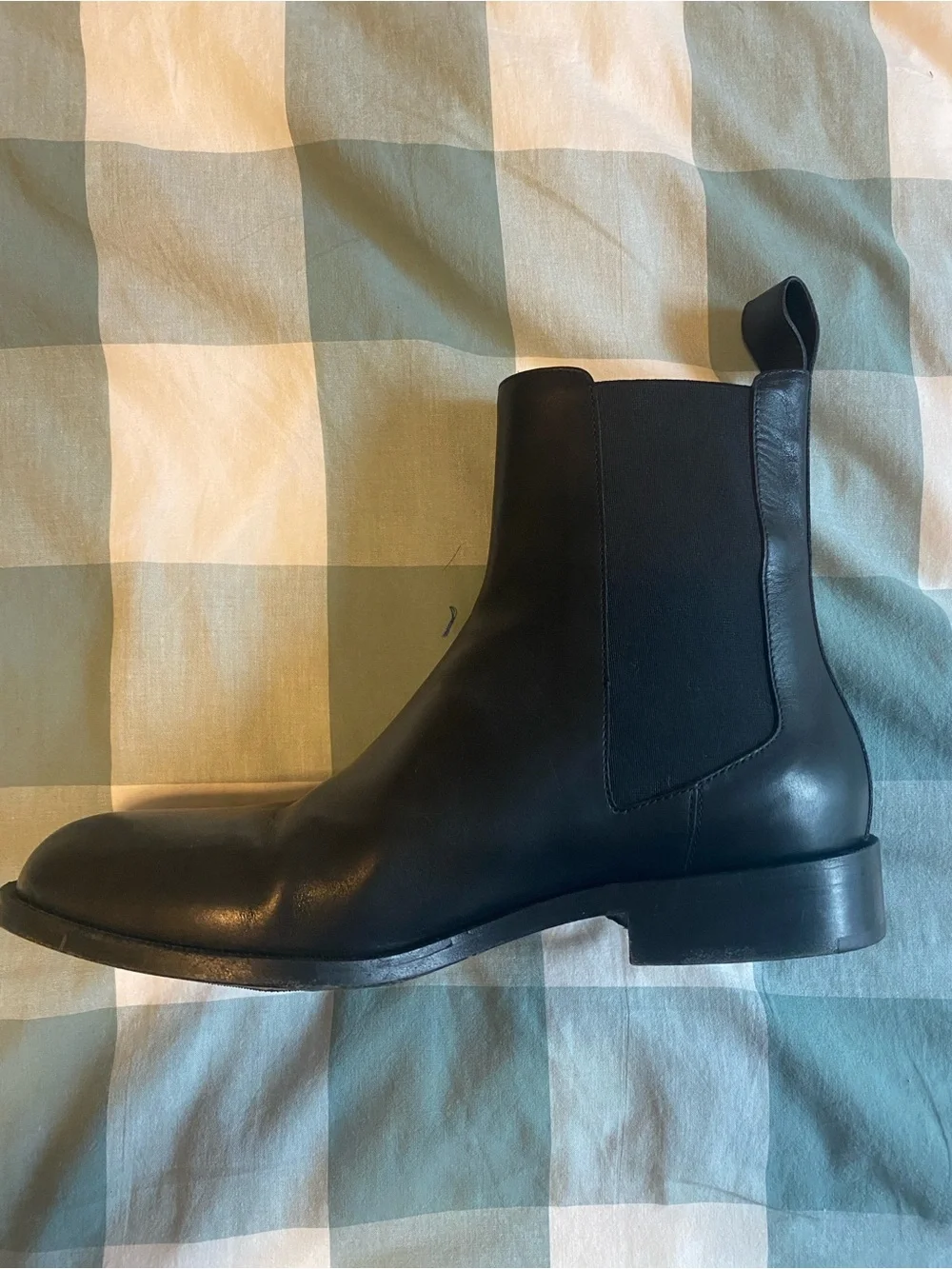 Dries Van Noten Black Leather Chukka Boots